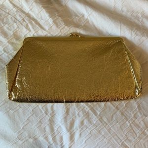 Vintage Gold St. Thomas Kiss Lock Clutch